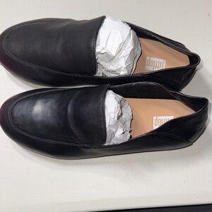 Fitflop Black Leather Flats